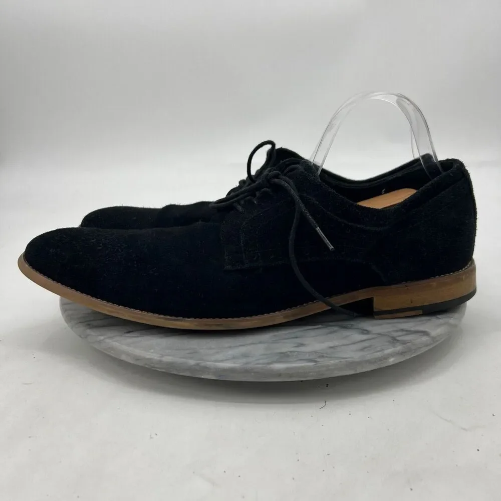 Stacy Adams Mens‎ 15 Black Suede Shoes Dress Oxford Lace Up Round Toe Business